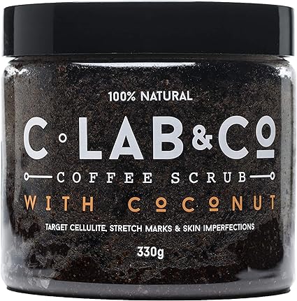 CLAB & CO COFFEE WITH COCONUT SCRUB TUB 330 GRAMS